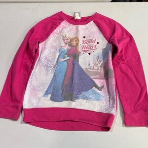 Frozen Pink Long Sleeve Kids Shirt